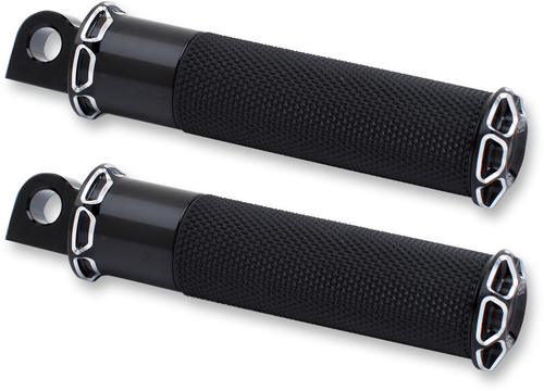 ARLEN NESS 07-929 Foot Pegs - Beveled - Black - Beveled Black