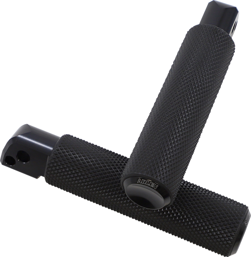 ARLEN NESS 07-943 Passenger Knurled Foot Pegs - Black - FL/FX '18-'25 - Black FL/FX '18-'25