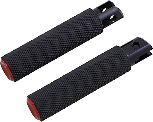 ARLEN NESS 07-954 Knurled Foot Pegs - Red - FX/FL '18-'26 - Red FX/FL '18-'26