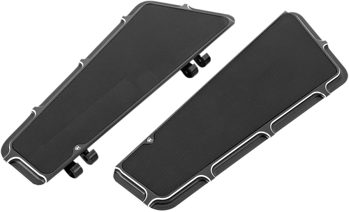 ARLEN NESS 15-410 Driver Floorboards - Beveled - Black - Beveled Black