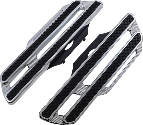 ARLEN NESS 410-019 Method Driver Floorboards - Extended - Chrome - Extended Chrome