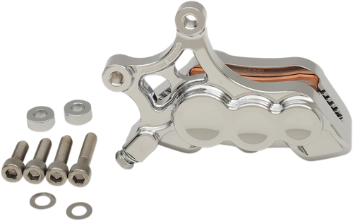 ARLEN NESS 02-212 6-Piston Caliper - Front Right - Chrome - 14" - Front Right Chrome 14"