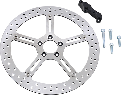 ARLEN NESS 02-965 Big Brake Rotor - 15" - Front Left - Harley-Davidson - 15" Front Left Harley-Davidson
