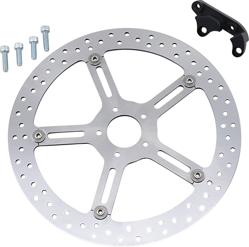 ARLEN NESS 02-983 Big Brake Rotor - 15" - Front Left - Softail - 15" Front Left Softail