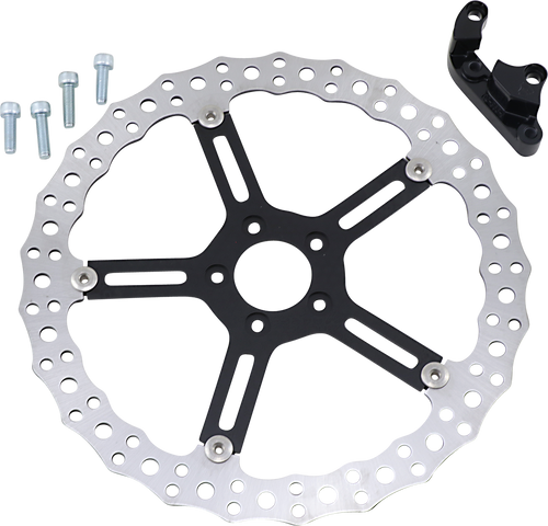 ARLEN NESS 02-996 Jagged Brake Rotor - 15" - FXLR/FXBB - Left - 15" FXLR/FXBB Left