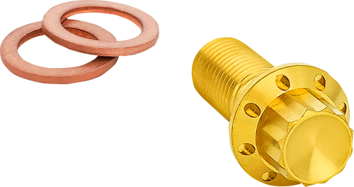 ARLEN NESS 300-826 Banjo Bolt - 3/8"-24 - Gold - 3/8"-24 Gold
