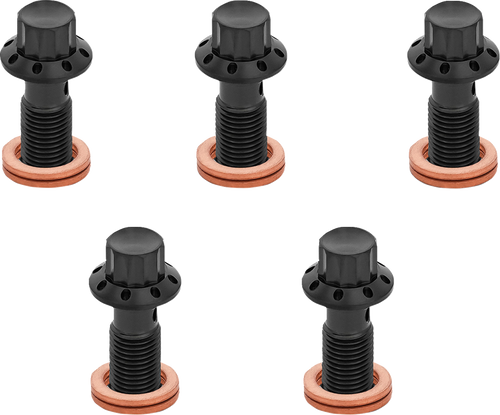 ARLEN NESS 300-861 Banjo Bolt 5-Pack - M10x1.25 - Black - M10x1.25 Black