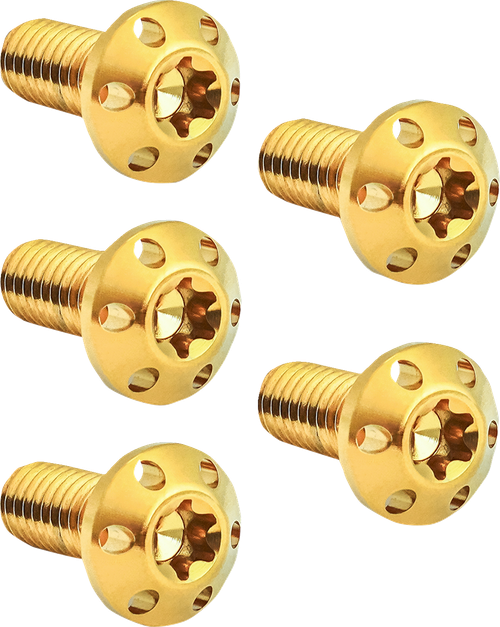 ARLEN NESS 300-911 Bolt Kit - Holeshot/Brake Rotor/Rear - Hub Mount - Gold - 3/8-16 x 1" - 5 Pack - Holeshot/Brake Rotor/Rear Hub Mount Gold 3/8-16 x 1" 5 Pack