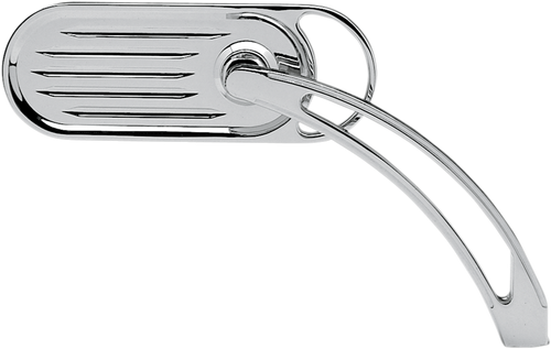 ARLEN NESS 13-040 Mirror - Side View - Grooved Slingshot - Oval - Chrome - Side View Grooved Slingshot Oval Chrome