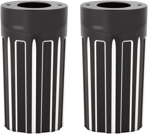 Open Box ARLEN NESS 20-017 Fork Boot Covers - Black Anodized - 10-Gauge - FLHT - Black Anodized 10-Gauge FLHT