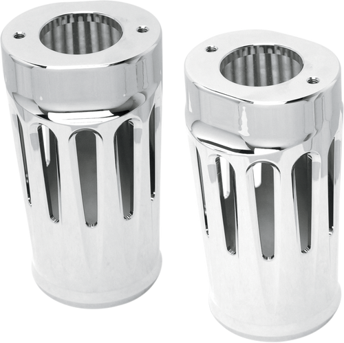 Open Box ARLEN NESS 20-012 Fork Boot Covers - Chrome - Deep Cut - FLHTD - Chrome Deep Cut FLHTD
