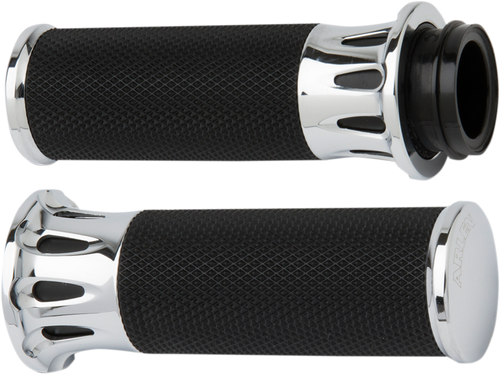 Open Box ARLEN NESS 07-318 Fusion Deep Cut Grips - TBW - Chrome - TBW Chrome