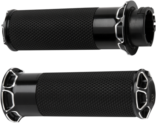 Open Box ARLEN NESS 07-329 Beveled Grips - TBW - Black - TBW Black
