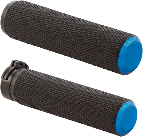 Open Box ARLEN NESS 07-335 Knurled Grips - Cable - Blue - Cable Blue