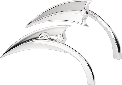 Open Box ARLEN NESS 13-060 Mirror - Micro - Scoop - Side View - Triangle - Chrome - Left - Micro Scoop Side View Triangle Chrome Left