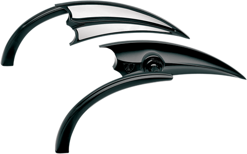 Open Box ARLEN NESS 13-028 Mirror - Micro - Scoop - Side View - Triangle - Black - Left - Micro Scoop Side View Triangle Black Left