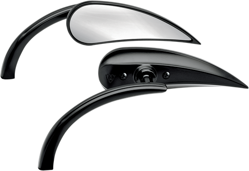 Open Box ARLEN NESS 13-400 Mirror - Micro - Rad 2 - Side View - Teardrop - Black - Left - Micro Rad 2 Side View Teardrop Black Left