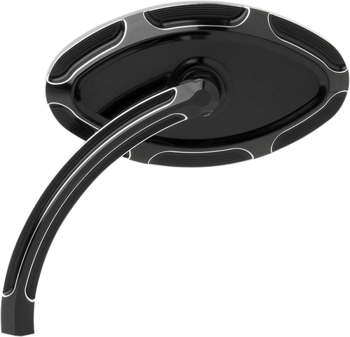 Open Box ARLEN NESS 13-130 Mirror - Beveled - Side View - Short - Cat Eye - Black - Left - Beveled Side View Short Cat Eye Black Left