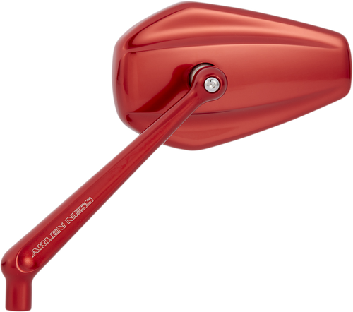 Open Box ARLEN NESS 13-152 Mirror - Mini/Stocker - Side View - Hexagon - Red - Left - Mini/Stocker Side View Hexagon Red Left
