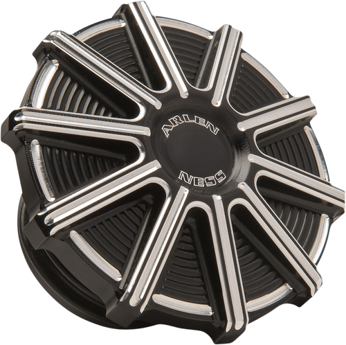 Open Box ARLEN NESS 701-002 Vented Gas Cap - 10 Gauge - Black Machined Accents - 10 Gauge Black Machined Accents