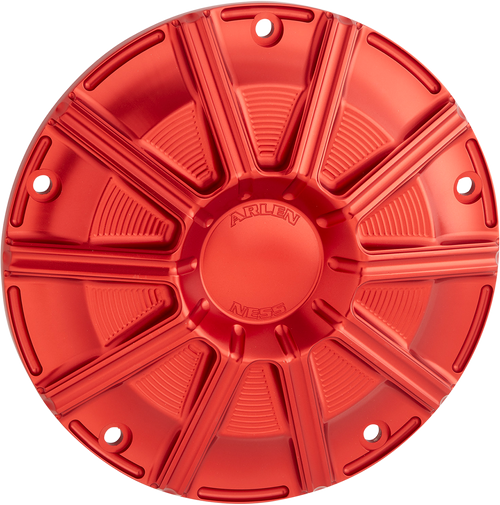 Open Box ARLEN NESS 700-006 10-Gauge Derby Cover - Red - Touring/Trike - Red Touring/Trike