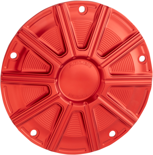 Open Box ARLEN NESS 700-022 10-Gauge Derby Cover - Red - Big Twin - Red Big Twin