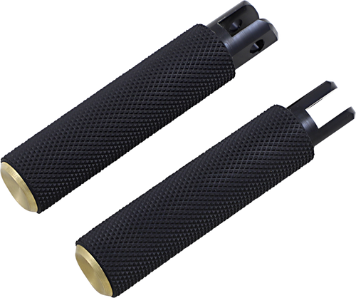Open Box ARLEN NESS 07-944 Knurled Foot Pegs - Brass - FX/FL '18-'26 - Brass FX/FL '18-'26