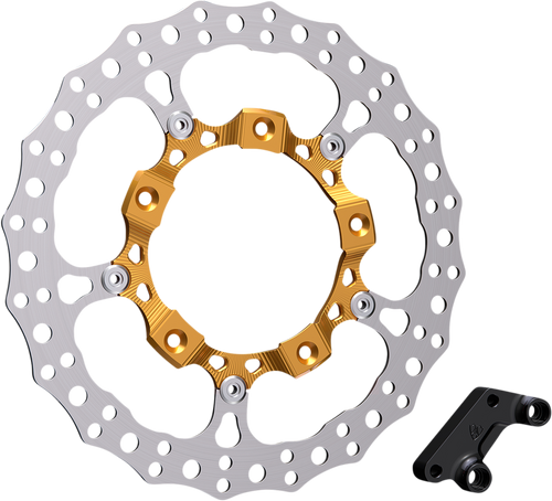 Open Box ARLEN NESS 300-002 Rotor 14" - Front Left - Gold - Front Left Gold