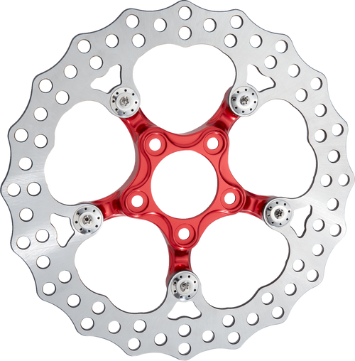 Open Box ARLEN NESS 300-111 Spider Rotor - 12.6" - Red - Front - 12.6" Red Front