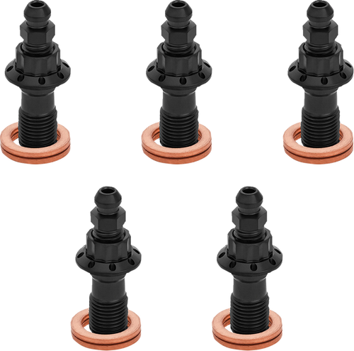 Open Box ARLEN NESS 300-867 Banjo Bolt 5-Pack - 10mm - Black - 10mm Black