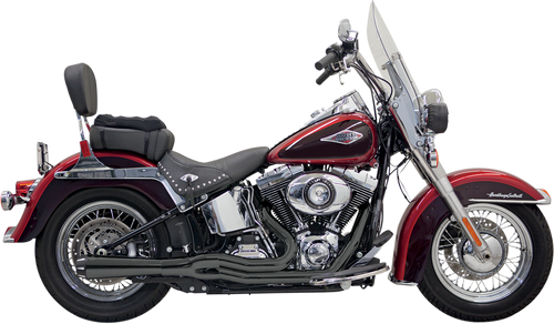 BASSANI XHAUST 1S12RB Road Rage II Mega Power 2:1 System - Black Short FXS/FLS