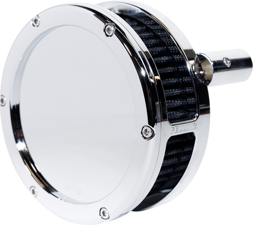 FEULING PARTS 5557-S Slim BA Air Cleaner Kit - Chrome Black Filter '08-'17 Twin Cam