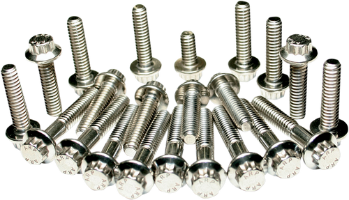 FEULING PARTS 3035 Dress-Up 12-Point Cam Cover/Lifter Block Fastener Kit - Cam Cover/Lifter Block 12-Point/Dress-Up Twin Cam