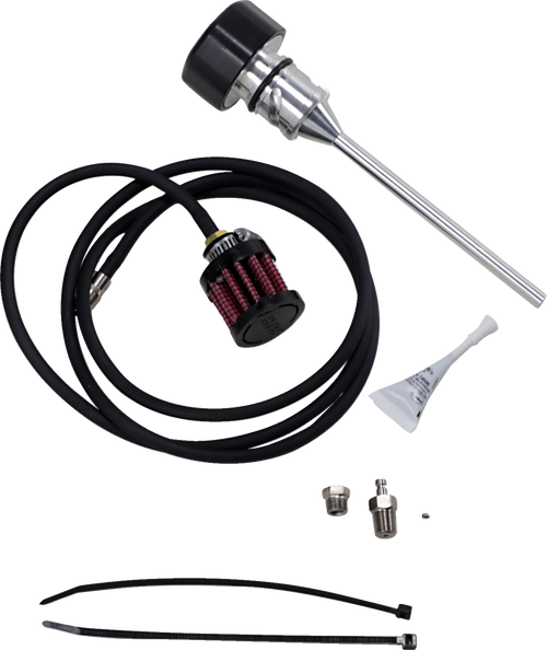 Open Box FEULING PARTS 3086 Vented Dipstick - Black M8 Softail