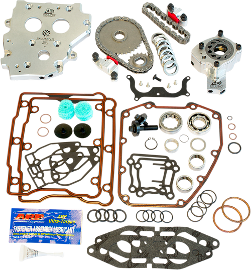 Open Box FEULING PARTS 7090 OE+ Conversion Camplate Hydraulic Cam Chain Tensoiner Kit - Factory Style Twin Cam w/o Cam Sensor