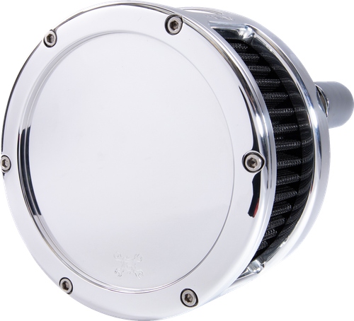 Open Box FEULING PARTS 5537 BA Series Air Cleaner Kit - Chrome Black Filter