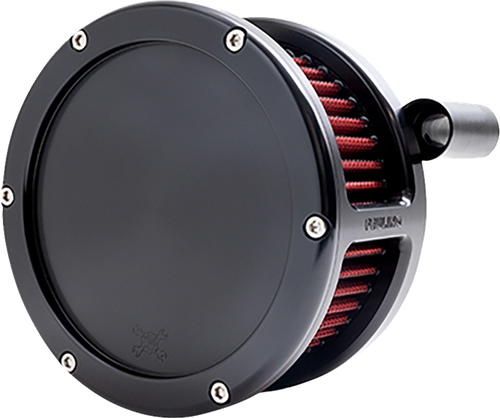 Open Box FEULING PARTS 5477 BA Air Cleaner Kit - Chrome with Red Filter M8