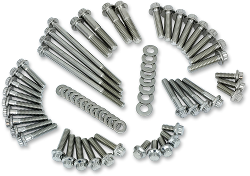 Open Box FEULING PARTS 3053 12-Point External Primary/Transmission Engine Fastener Kit - External Primary/Transmission 12-Point M8