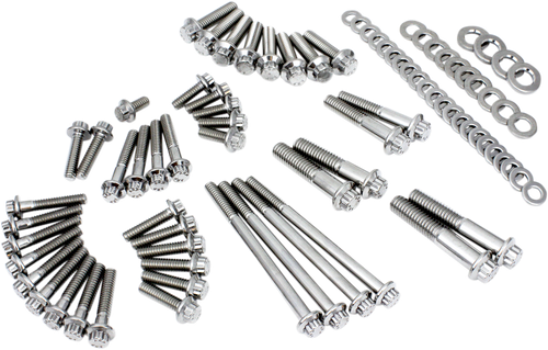 Open Box FEULING PARTS 3028 12-Point External Primary/Transmission Engine Fastener Kit - External Primary/Transmission 12-Point M8/Softail