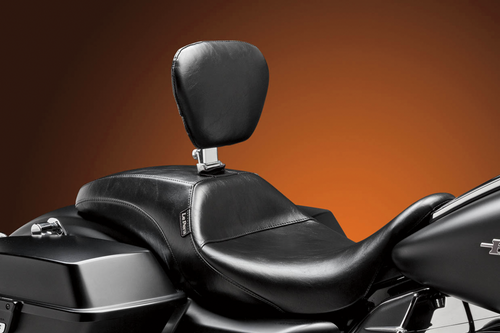 LE PERA LK-987BR Outcast Seat - With Backrest Smooth Black FL '08-'23