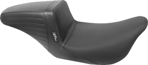 LE PERA LK-597DLBW Kickflip Daddy Long Legs Seat - Basketweave Black FL '08-'25