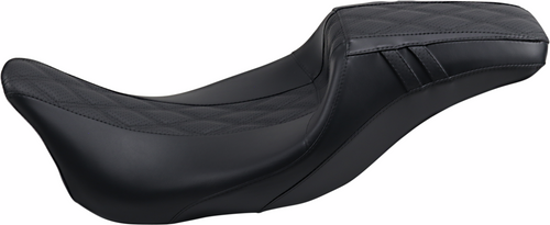 LE PERA LK-987DLGT2 Outcast Daddy Long Legs Seat - Full-Length w/o Backrest Black w/Black Double Diamond FL