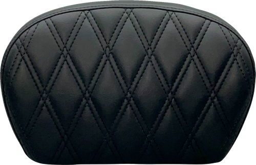 LE PERA L-SBP01DD-DULL Sissy Bar Pad - Large Vinyl Double Diamond Dull Black