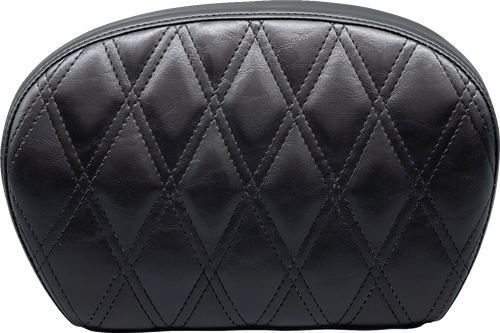 LE PERA L-SBP01DD-SH Sissy Bar Pad - Large Vinyl Double Diamond Shiny Black