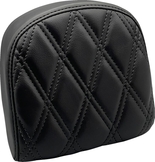 LE PERA L-SBP03DD-DULL Sissy Bar Pad - Small Double Diamond Dull Black