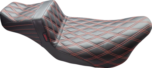 LE PERA LK-587DLDD-RED Tailwhip Daddy Long Legs Seat - Double Diamond w/ Red Thread FL '08-'24