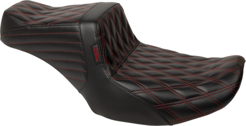 LE PERA LV-587DD-R01 Tailwhip Seat - Red Double Diamond Stitch FLH/FLT '23-'25