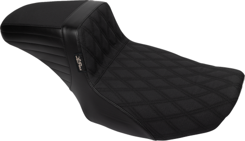 LE PERA LV-597DLDDGP Kickflip Daddy Long Legs Seat - Double Diamond w/ Gripp Tape FLT/FLH '23-'25