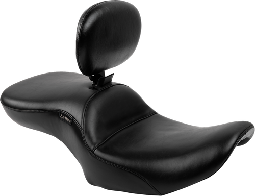 LE PERA LV-957BRS Maverick Seat - with Backrest Smooth Black FLH/FLT '23-'25
