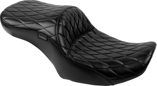 LE PERA LV-957DM Maverick Seat - without Backrest Diamond Stitch Black FLH/FLT '23-'25